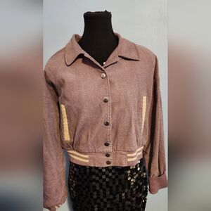 Baseball Style Corduroy Jacket Xs/Small